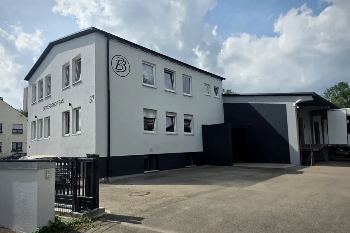 Firmengebäude von BAS Handel in der Steinernen Furt 37 in Augsburg